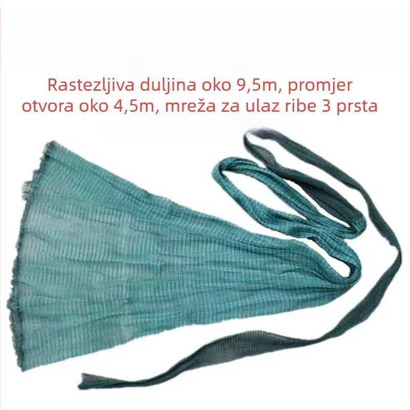 Fisherman ljepilo nit rijeka mreža s glavom i rukavom za ušće rijeke