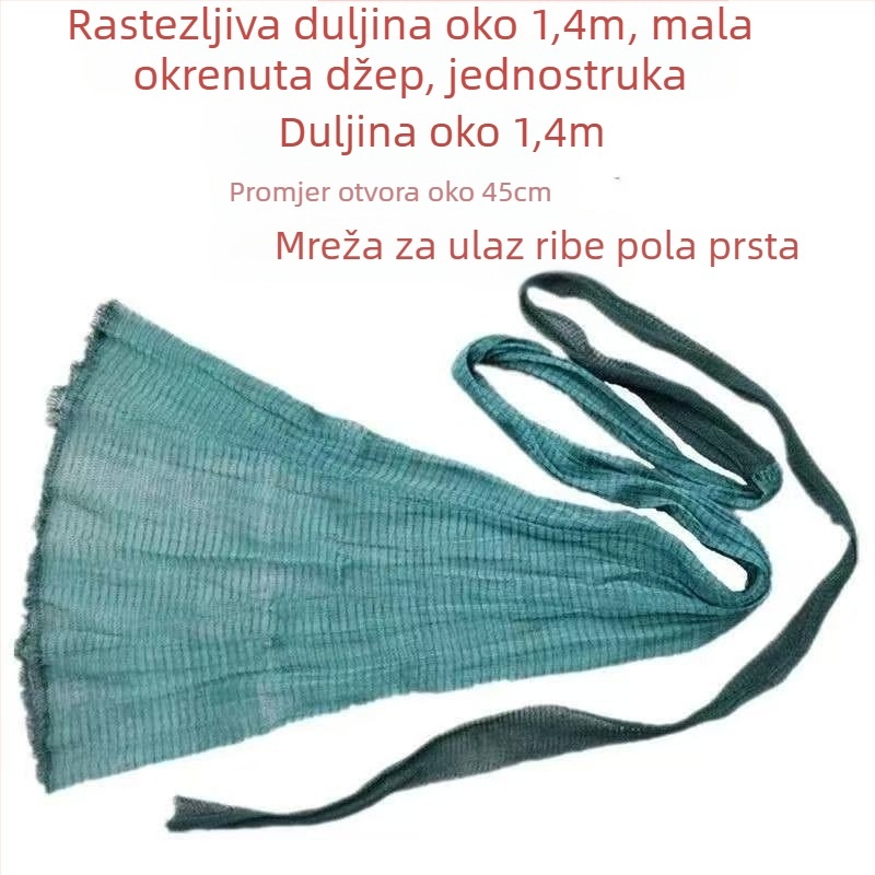 Fisherman ljepilo nit rijeka mreža s glavom i rukavom za ušće rijeke