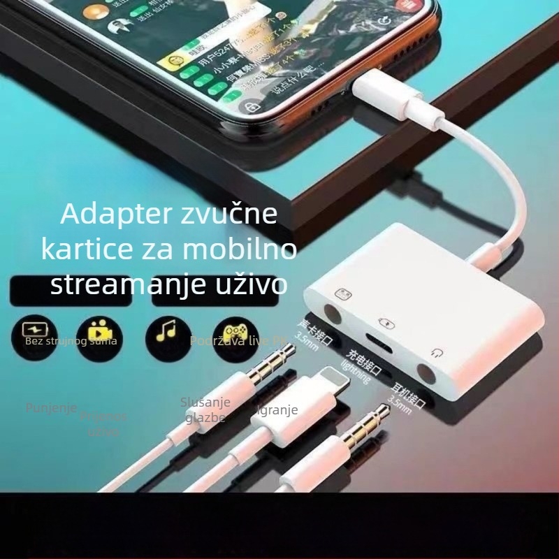 Type-C adapter zvučne kartice za iPhone, Huawei i Xiaomi