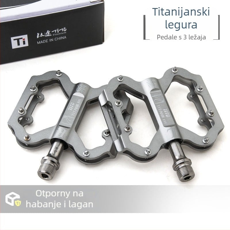 TiTo titanij pedal za cestovna i planinska bicikla – OLD model, aluminij-titanij legura