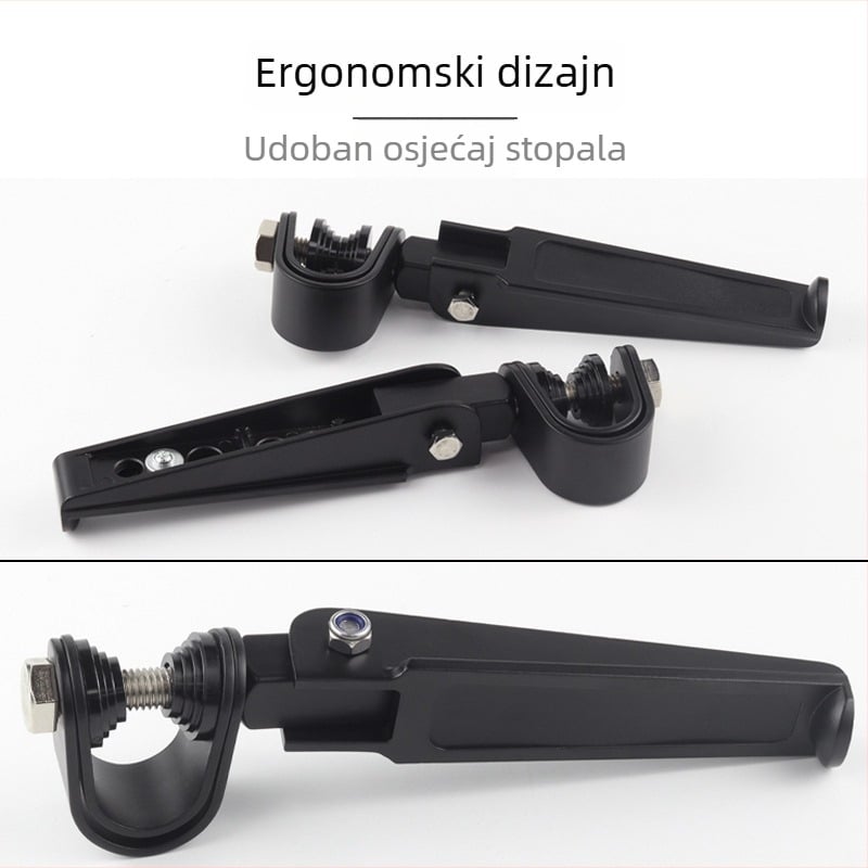 Harley-kompatibilni prednji pedala za motocikl, sklopivi od aluminijske legure, podrška za stopalo sa zaštitom
