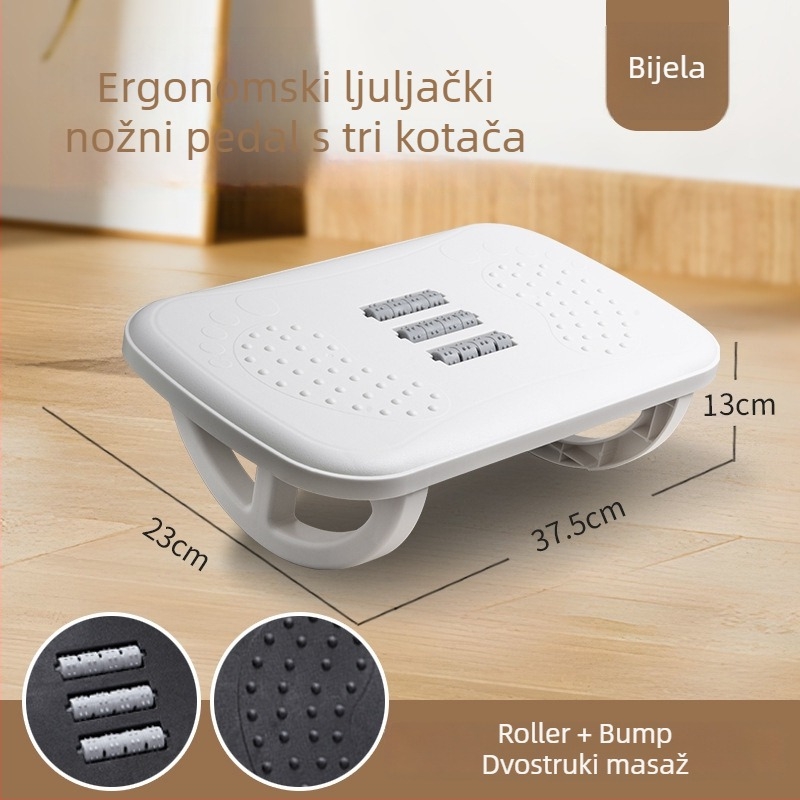 Plastični nožni podmetač za ured, sklopivi model Wgjt08a, moderan minimalistički stil, podiže noge, za odrasle