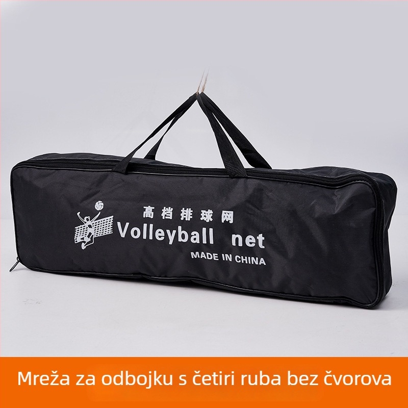 Volejbal mreža sa četiri rubova, najlonska, prijenosna za trening i vanjske utakmice