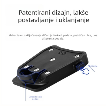 Pedalni konverter za cestovni bicikl SPD/LOOK na rav pedal – podesiv, model ppz03, PA6+GF30%
