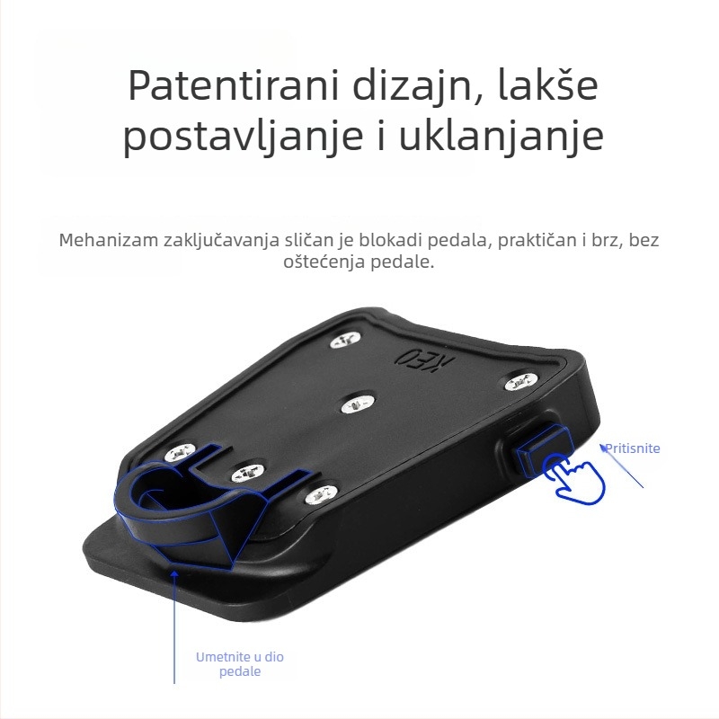 Pedalni konverter za cestovni bicikl SPD/LOOK na rav pedal – podesiv, model ppz03, PA6+GF30%