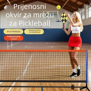 Mreža za pickleball s prijenosnim stalkom za unutarnju i vanjsku upotrebu