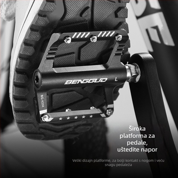 Metalni pedale za bicikl, MTB i cestovni bicikl, model 4208
