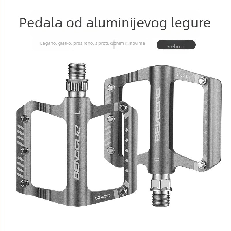 Metalni pedale za bicikl, MTB i cestovni bicikl, model 4208