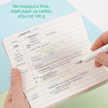 Bilježnica Shifa – uredski i studentski planer, veza s odvojivim listovima, 50–100 stranica, prilagodljiv