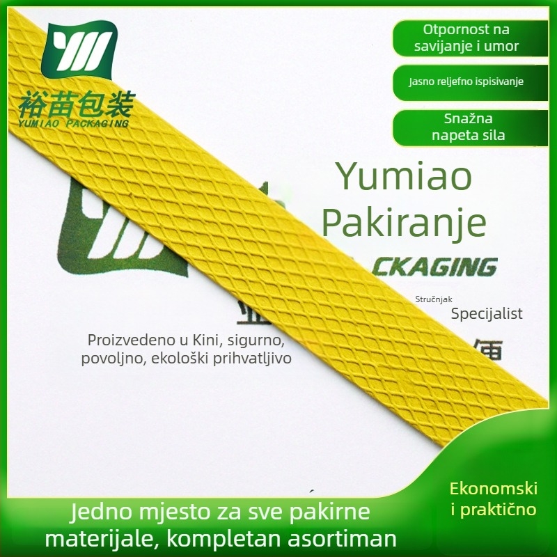 PP traka za pakiranje, debljina 1.0/1.1 mm; napetost 400 N; vanjski promjer role 37 mm; unutarnji promjer 20 mm; razina A