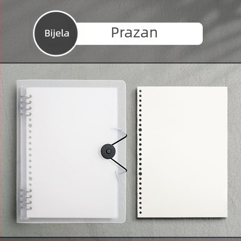 Bilježnica s PP omotom i otpuštivim listovima, formati A4, B5, A5