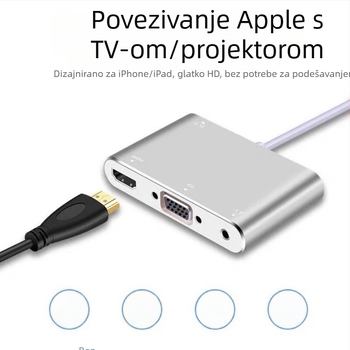 Adapter za iPhone na VGA/HDMI (Model 230, neutralna marka, kompatibilan s iPhoneom)