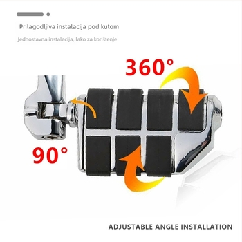 Prednji pedal Harley Series – aluminijska legura, elektroplatinski završni sloj, marka JH