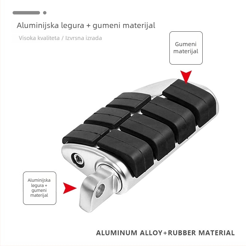 Prednji pedal Harley Series – aluminijska legura, elektroplatinski završni sloj, marka JH