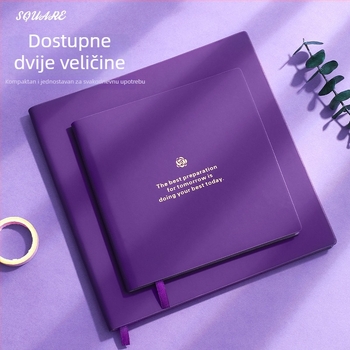 Bilježnica s PU kućištem, šivano uvez, bijeli papir 100 g/m², model 12004