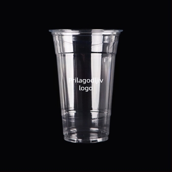 Prilagođeni jednokratni PET plastični čašica promjera 107 mm, kapaciteta 1000 ml, velika šalica za mliječni čaj i voćni čaj, Torch čaša, 32 oz