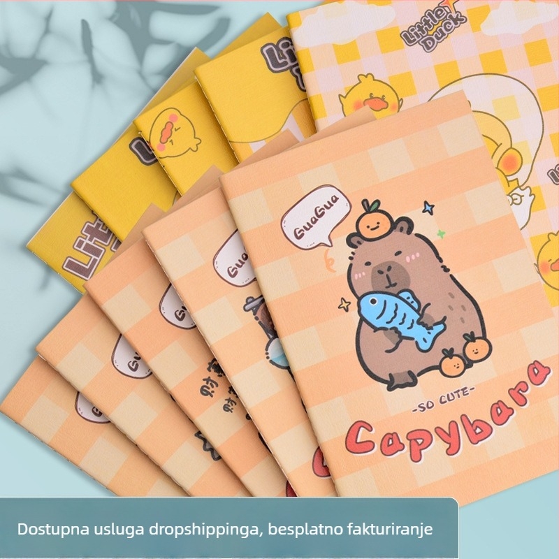 Bilježnica s linijskim povezom, korica od papira, Dowling papir, 80 g/m², 1–50 stranica