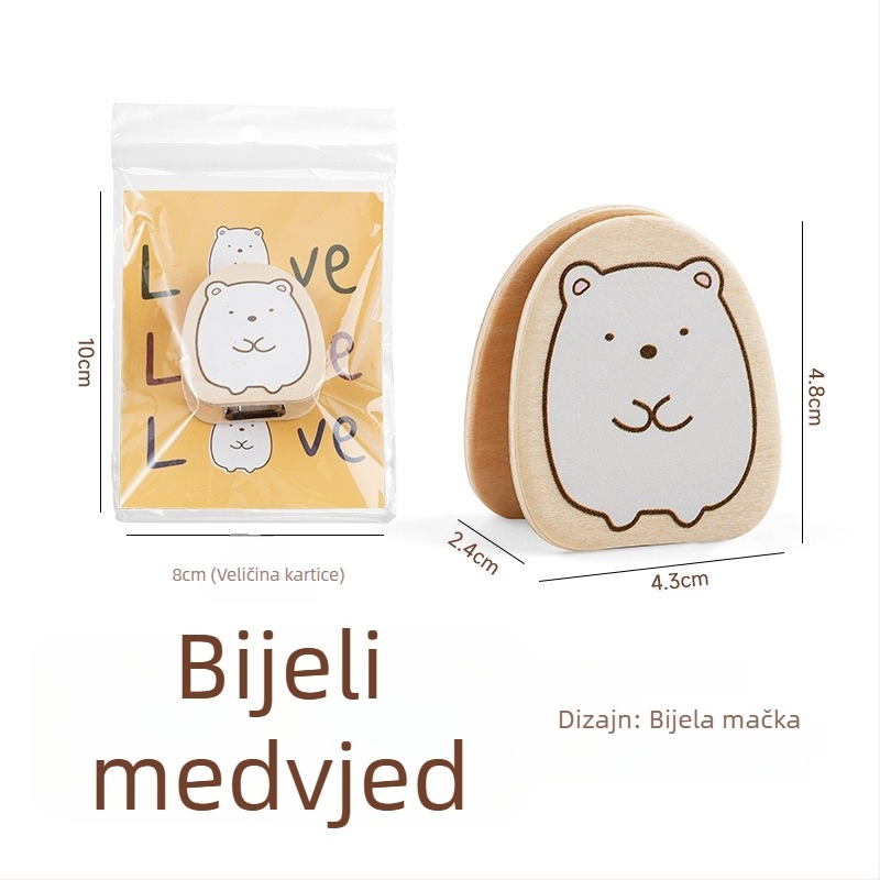 Držač dnevnika – drveni, japanskog stila, stolni klip za bilješke, fotografije i vizitke (Materijal: Drvo; Stil: Japanski; Upotreba: Bilješke/Fotografije/Vizitke)