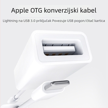 OTG adapter za Apple iPhone – Lightning na USB 3.0, kabel za USB flash drive, model OTG133