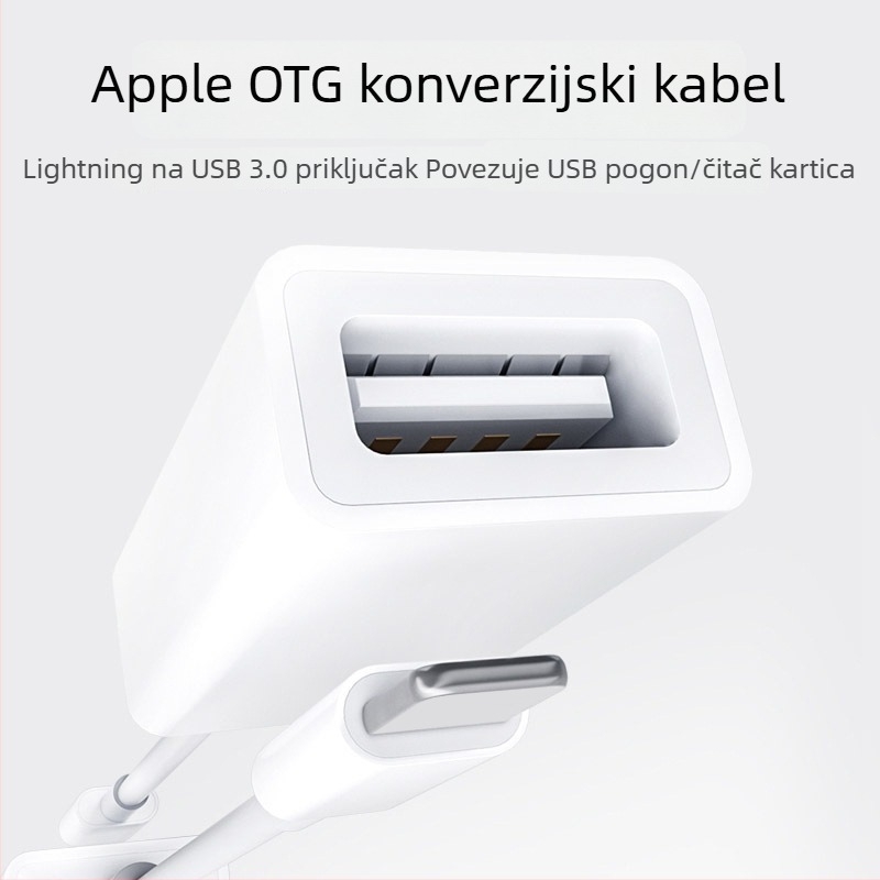 OTG adapter za Apple iPhone – Lightning na USB 3.0, kabel za USB flash drive, model OTG133