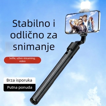 Selfie štap za live streaming, 360° rotacija, stabilizacija protiv podrhtavanja, Bluetooth, daljinski upravljač, za vanjsku upotrebu