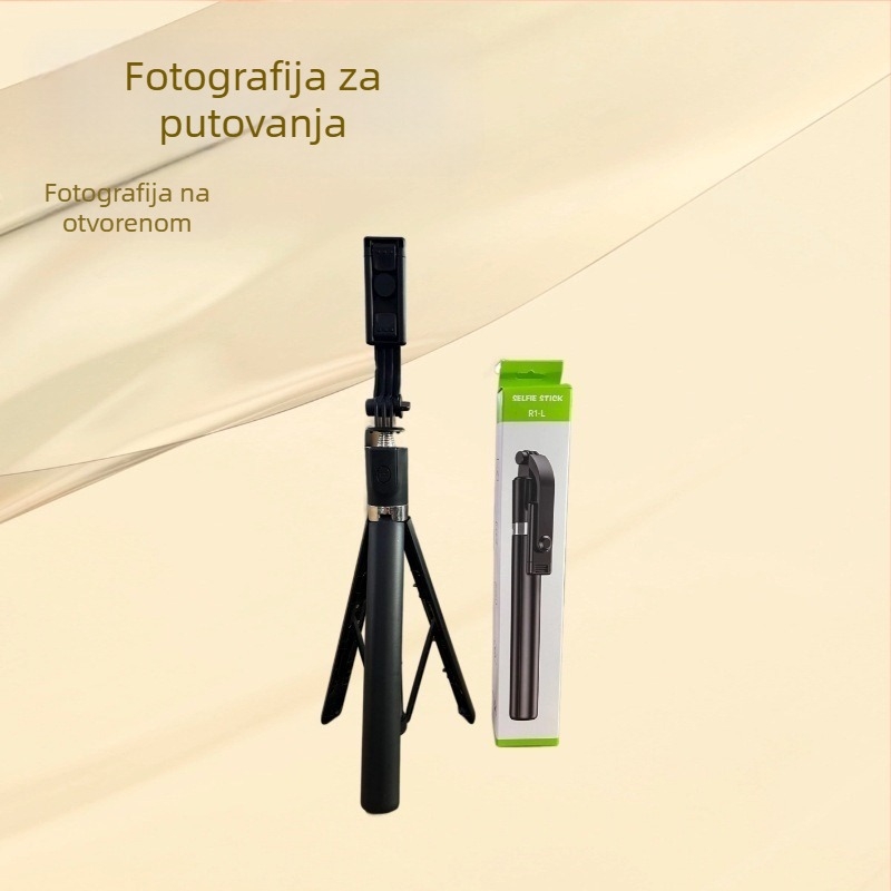 Selfie štapić za live streaming, s univerzalnim stalkom i rasvjetom, Bluetooth daljinskim upravljanjem, pogodan za putovanja