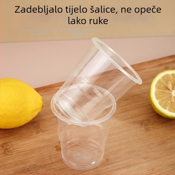 Debljane jednokratne čaše od PP, prozirne, otporne na visoke temperature, kapacitet 101–200 ml, mikrovalnoj pećnici sigurne