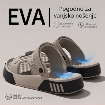 Muške EVA beach sandale za ljeto – vodootporne, protuklizne, bez mirisa, za ribolov i vožnju, dva načina nošenja