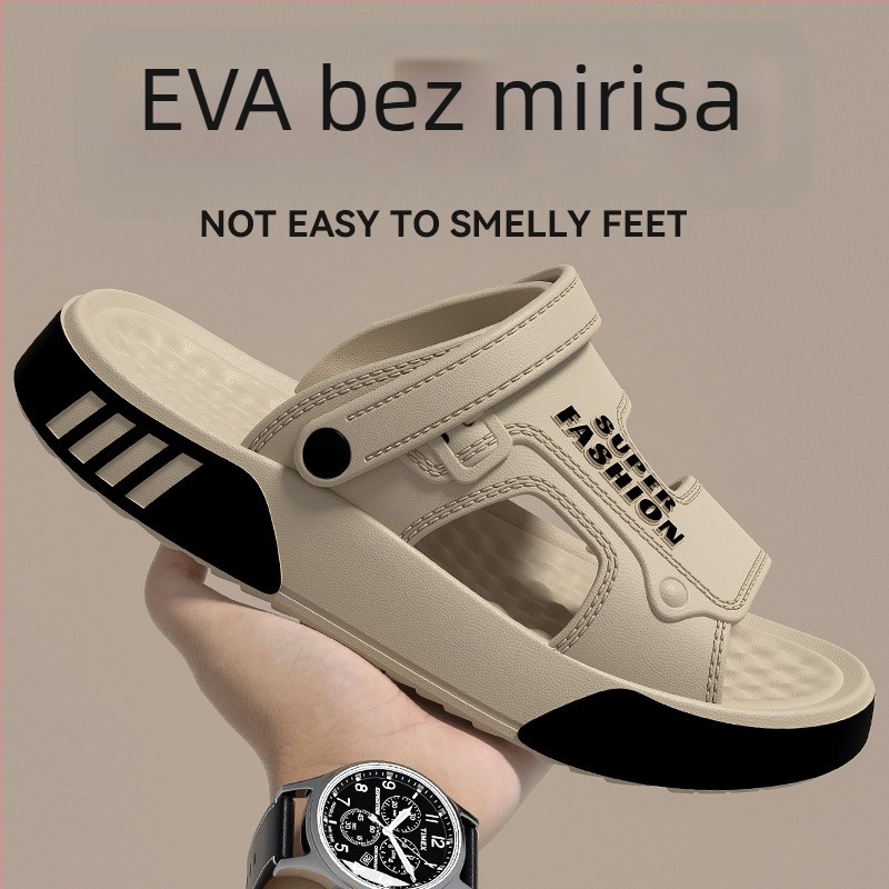 Muške EVA beach sandale za ljeto – vodootporne, protuklizne, bez mirisa, za ribolov i vožnju, dva načina nošenja