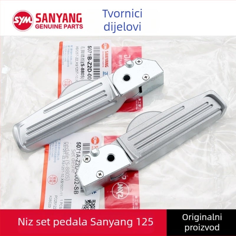 SHEX 125 stražnje stopalo za motocikl – aluminijska legura, elektroplatiranje
