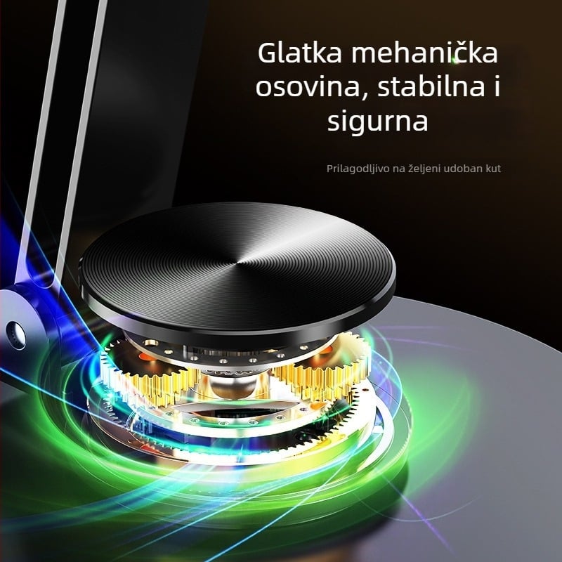 Okretni metalni držač za telefone i tablete – stolni, sklopivi, protuklizni