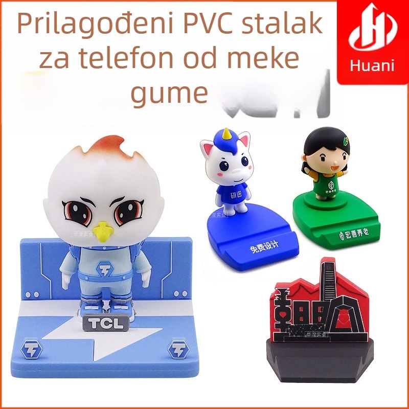 Cartoon držač za telefon, prilagodljiv PVC i silikonski materijal, protiv podrhtavanja