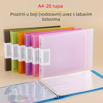 Jiyi A4-520R Svezak, od plastike, kompatibilan s A4 papirom