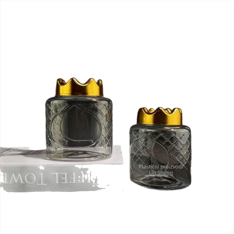 PET zatvorena plastična posuda s poklopcem Crown, 400–600 ml, PET blow molding, opća ambalaža