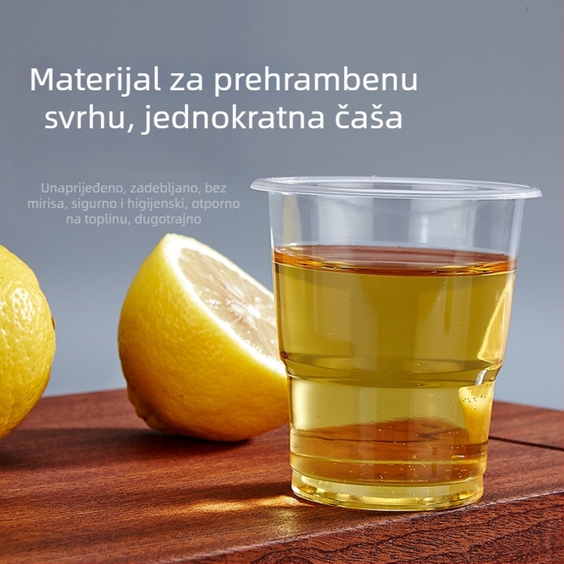 Jednokratna čaša za pića, PP, kapacitet 201–300 ml, mikrovalna pećnica kompatibilna, za kavu i čaj