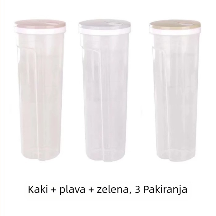 Kutija za pohranu tjestenine, plastična, kapacitet 2L, zaštita od prašine, moderan minimalistički dizajn