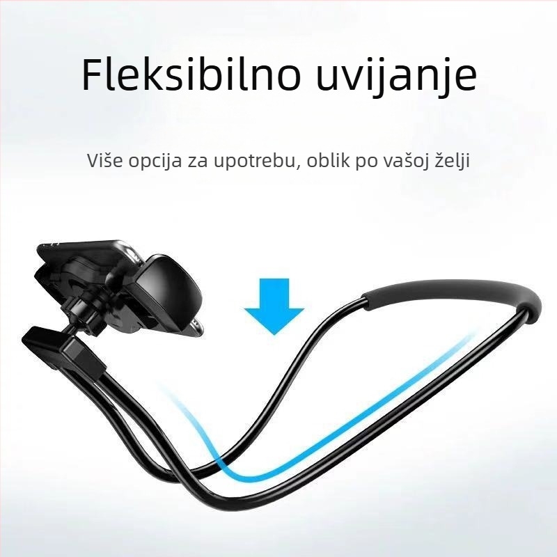 Držač za telefon oko vrata, od legure metala, produženi dizajn, pogodan za noćni ormarić i radni stol