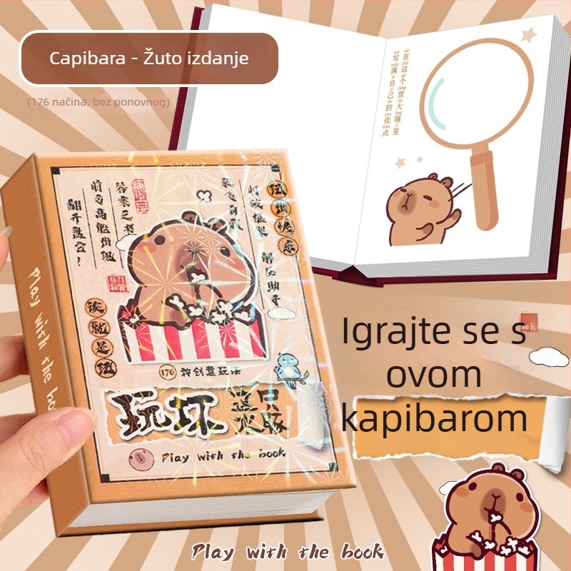 Bilježnica za opuštanje, 176 stranica, ljepilo povezivanje, korice od papira, kawaii stil Japana/Koreje