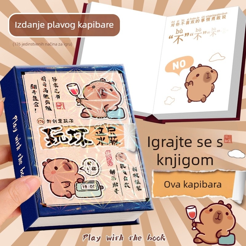 Bilježnica za opuštanje, 176 stranica, ljepilo povezivanje, korice od papira, kawaii stil Japana/Koreje