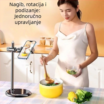 Nastavni držač za telefon i tablet za nadzornu snimku, metalni spoj (legura+ABS), opće namjene, prilagodba dostupna