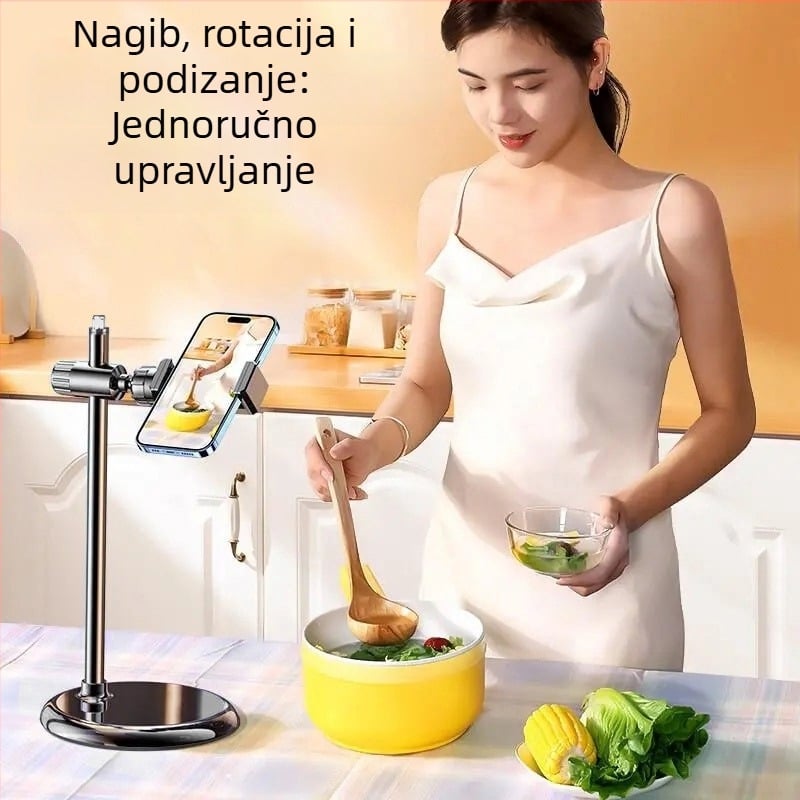 Nastavni držač za telefon i tablet za nadzornu snimku, metalni spoj (legura+ABS), opće namjene, prilagodba dostupna