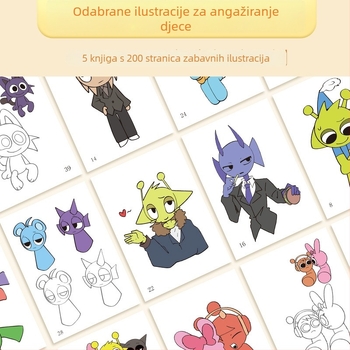 Knjiga za bojanje i crtanje Ritmičke kutije za djecu — Think about it, Papir, Rana odgoj