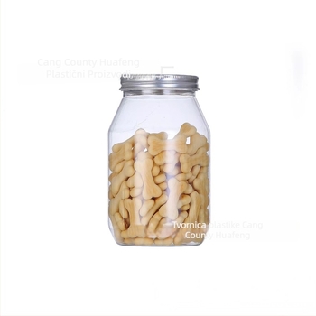 PET proziran zatvarač za pakiranje, aluminijski poklopac, plastična posuda, 500 ml, model 65130, Huafeng, podrijetlo Cangzhou