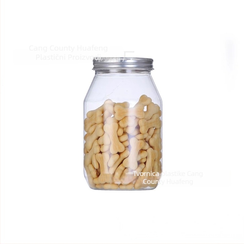 PET proziran zatvarač za pakiranje, aluminijski poklopac, plastična posuda, 500 ml, model 65130, Huafeng, podrijetlo Cangzhou