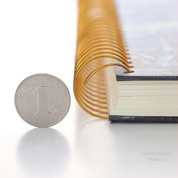 Spiralni bilježnica s čvrstim kućištem za studente, uljana slika, serija B5150, 16K, 302 stranice, 80 g papir, prilagodljiva