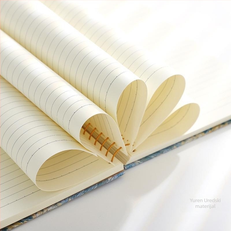 Spiralni bilježnica s čvrstim kućištem za studente, uljana slika, serija B5150, 16K, 302 stranice, 80 g papir, prilagodljiva