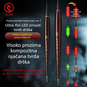LED elektronički plovak s promjenom boje, dnevna/noćna uporaba, dugačak domet za velike ribe