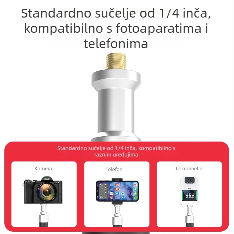 Punjavajući držač za telefon, višenamjenski stalak za uživo prijenos, trodijelni nosač za power bank za kampiranje