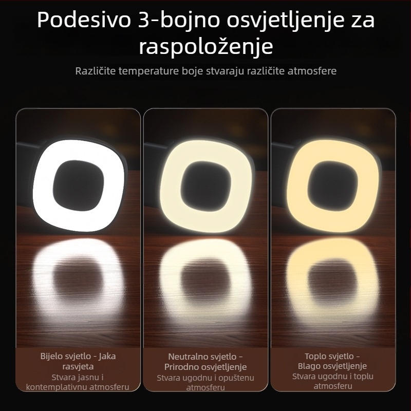 Jednoosni stabilizator za telefon s Bluetooth selfie svjetlom, fokusom, prijenosom uživo, dodatnim svjetlom i držačem za vanjsku fotografiju