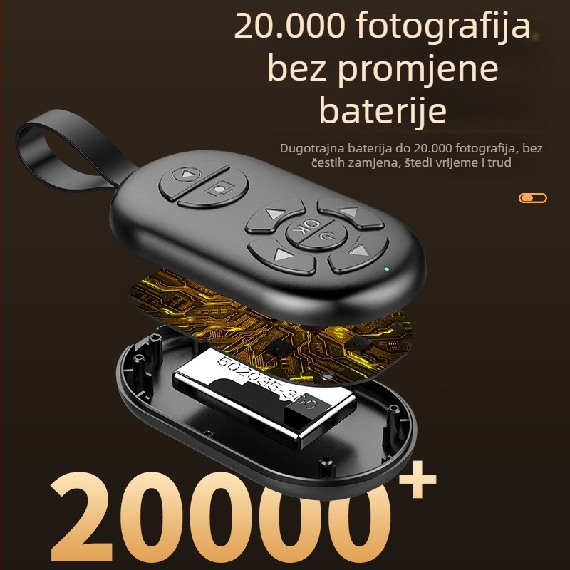 Bluetooth daljinsko upravljanje za kameru na telefonu – Model G9, Bluetooth 4.0, ABS, 50 g, izdano 2024